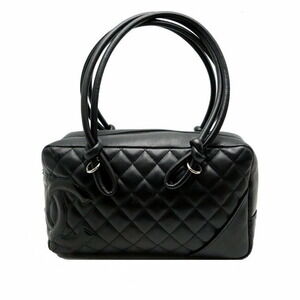 Chanel Bowling Bag Cambon Calfskin Black
